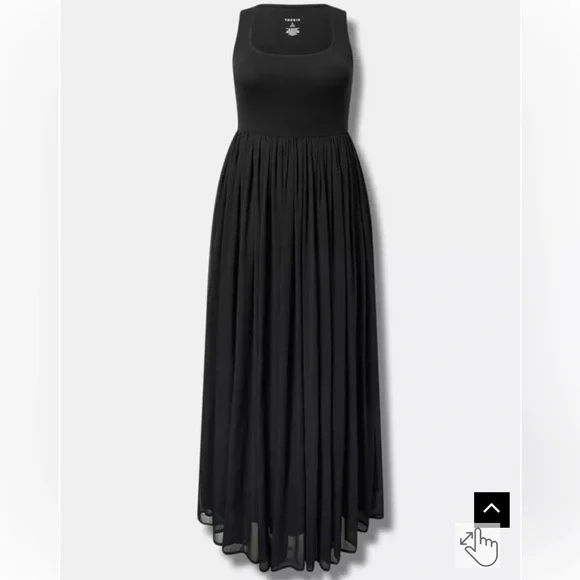 Torrid Textured Chiffon Floor Dress - Picture 7 of 11